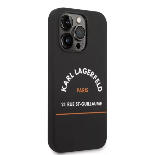iPhone 14 Pro Karl Lagerfeld Rue St Gullaume tok fekete (KLHCP14LSRSGH-3666339093334 2 kép