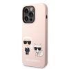 iPhone 14 Pro Karl Lagerfeld  Karl és Choupette szilikon tok rózsasz-3666339093655 1 kép
