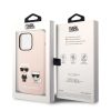 iPhone 14 Pro Karl Lagerfeld  Karl és Choupette szilikon tok rózsasz-3666339093655 5 kép