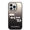 iPhone 14 Pro Karl Lagerfeld Gradient Karl és Choupette tok fekete (K-3666339086428 6 kép