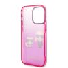 iPhone 14 Pro Karl Lagerfeld Gradient Karl és Choupette tok rózsasz�-3666339086381 4 kép