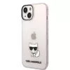 iPhone 14 Plus Karl Lagerfeld Choupette Logo tok rózsaszín (KLHCP14M-3666339076481 2 kép