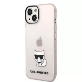 iPhone 14 Plus Karl Lagerfeld Choupette Logo tok rózsaszín (KLHCP14M-3666339076481 2 kép