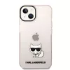 iPhone 14 Plus Karl Lagerfeld Choupette Logo tok rózsaszín (KLHCP14M-3666339076481 1 kép