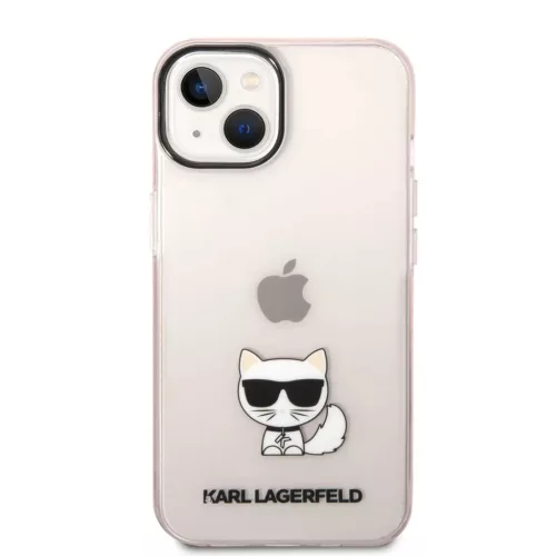 iPhone 14 Plus Karl Lagerfeld Choupette Logo tok rózsaszín (KLHCP14M-3666339076481 1 kép