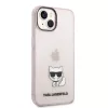 iPhone 14 Plus Karl Lagerfeld Choupette Logo tok rózsaszín (KLHCP14M-3666339076481 6 kép