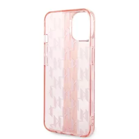 iPhone 14 Plus Karl Lagerfeld Monogram Vertical Stripe tok rózsaszín-3666339085292 2 kép