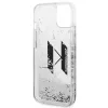 iPhone 14 Plus Karl Lagerfeld Liquid Glitter Big KL logo tok ezüst (K-3666339085698 6 kép