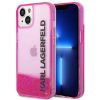 iPhone 14 Plus Karl Lagerfeld Liquid Glitter Elong tok rózsaszín (KL-3666339091590 4 kép