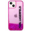iPhone 14 Plus Karl Lagerfeld Liquid Glitter Elong tok rózsaszín (KL-3666339091590 3 kép
