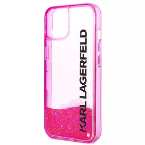 iPhone 14 Plus Karl Lagerfeld Liquid Glitter Elong tok rózsaszín (KL-3666339091590 7 kép