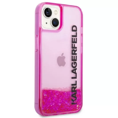 iPhone 14 Plus Karl Lagerfeld Liquid Glitter Elong tok rózsaszín (KL-3666339091590 8 kép