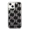 iPhone 14 Plus Karl Lagerfeld Monogram Liquid Glitter tok fekete (KLHC-3666339076245 3 kép