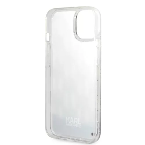 iPhone 14 Plus Karl Lagerfeld Monogram Liquid Glitter tok fekete (KLHC-3666339076245 5 kép