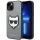 iPhone 14 Plus Karl Lagerfeld Saffiano Choupette Head tok ezüst (KLHC-3666339077006 3 kép