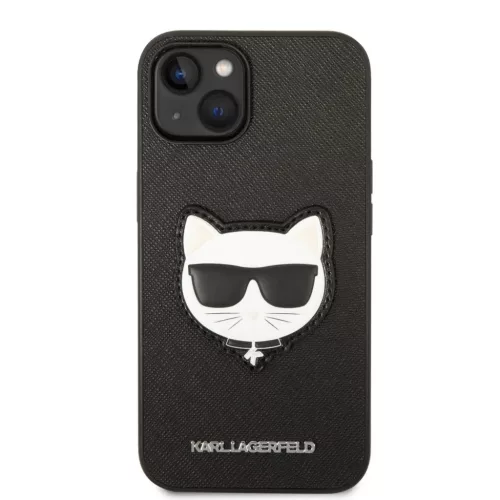 iPhone 14 Plus Karl Lagerfeld PU Saffiano Choupette Head tok fekete (K-3666339076962 2 kép