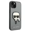 iPhone 14 Plus Karl Lagerfeld Saffiano Karl's Head tok ezüst (KLHCP14-3666339077082 2 kép