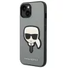 iPhone 14 Plus Karl Lagerfeld Saffiano Karl's Head tok ezüst (KLHCP14-3666339077082 3 kép