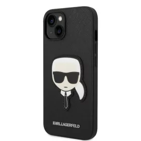 iPhone 14 Plus Karl Lagerfeld PU Saffiano Karl Head tok fekete (KLHCP1-3666339077044 3 kép