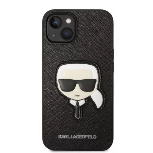 iPhone 14 Plus Karl Lagerfeld PU Saffiano Karl Head tok fekete (KLHCP1-3666339077044 2 kép