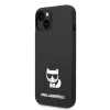 iPhone 14 Plus Karl Lagerfeld Choupette szilikon tok fekete (KLHCP14MS-3666339076566 1 kép