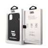 iPhone 14 Plus Karl Lagerfeld Choupette szilikon tok fekete (KLHCP14MS-3666339076566 2 kép