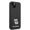 iPhone 14 Plus Karl Lagerfeld Choupette szilikon tok fekete (KLHCP14MS-3666339076566 5 kép