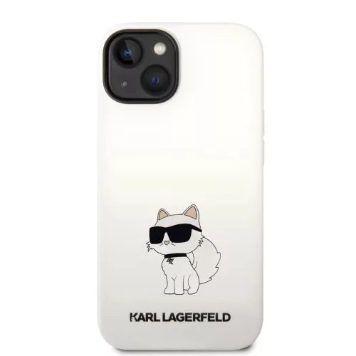 iPhone 14 Plus Karl Lagerfeld KLHCP14MSNCHBCH Liquid Silicone Choupett-3666339086770 5 kép