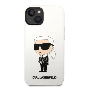iPhone 14 Plus Karl Lagerfeld KLHCP14MSNIKBCH Liquid Silicone Ikonik N-3666339086619 1 kép