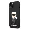 iPhone 14 Plus Karl Lagerfeld KLHCP14MSNIKBCK Liquid Silicone Ikonik N-3666339086572 3 kép