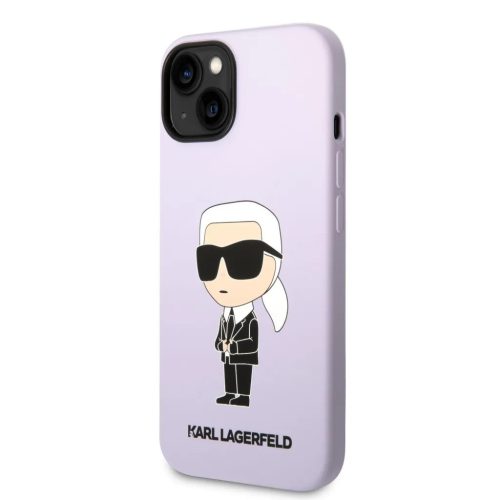 iPhone 14 Plus Karl Lagerfeld KLHCP14MSNIKBCU Liquid Silicone Ikonik N-3666339086657 2 kép