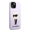 iPhone 14 Plus Karl Lagerfeld KLHCP14MSNIKBCU Liquid Silicone Ikonik N-3666339086657 5 kép
