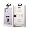 iPhone 14 Plus Karl Lagerfeld KLHCP14MSNIKBCU Liquid Silicone Ikonik N-3666339086657 6 kép