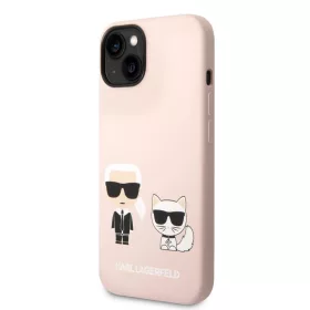 iPhone 14 Plus Karl Lagerfeld  Karl és Choupette szilikon tok rózsas-3666339093648 1 kép