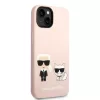 iPhone 14 Plus Karl Lagerfeld  Karl és Choupette szilikon tok rózsas-3666339093648 2 kép