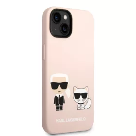 iPhone 14 Plus Karl Lagerfeld  Karl és Choupette szilikon tok rózsas-3666339093648 2 kép