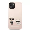 iPhone 14 Plus Karl Lagerfeld  Karl és Choupette szilikon tok rózsas-3666339093648 6 kép