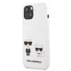 iPhone 14 Plus Karl Lagerfeld  Karl és Choupette szilikon tok fehér -3666339093686 4 kép