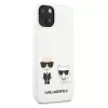 iPhone 14 Plus Karl Lagerfeld  Karl és Choupette szilikon tok fehér -3666339093686 6 kép
