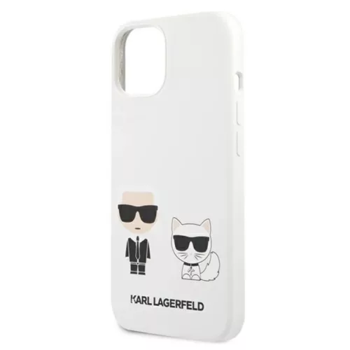 iPhone 14 Plus Karl Lagerfeld  Karl és Choupette szilikon tok fehér -3666339093686 8 kép