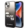 iPhone 14 Plus Karl Lagerfeld Gradient Karl és Choupette tok fekete (-3666339086411 3 kép