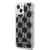 iPhone 14 Karl Lagerfeld Monogram Liquid Glitter tok fekete (KLHCP14SL-3666339076238 1 kép
