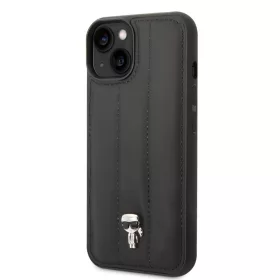 iPhone 14 Karl Lagerfeld Quilted Puffy Ikonik Logo tok fekete (KLHCP14-3666339077716 3 kép