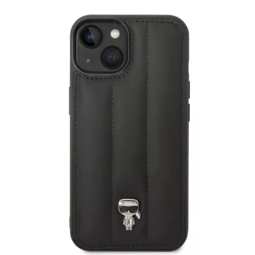 iPhone 14 Karl Lagerfeld Quilted Puffy Ikonik Logo tok fekete (KLHCP14-3666339077716 2 kép