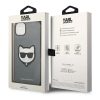 iPhone 14 Karl Lagerfeld Saffiano Choupette Head tok ezüst (KLHCP14SS-3666339076993 2 kép