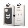 iPhone 14 Karl Lagerfeld PU Saffiano Choupette Head tok fekete (KLHCP1-3666339076955 4 kép