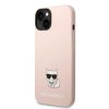 iPhone 14 Karl Lagerfeld Choupette szilikon tok rózsaszín (KLHCP14SS-3666339076634 1 kép