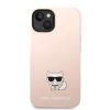 iPhone 14 Karl Lagerfeld Choupette szilikon tok rózsaszín (KLHCP14SS-3666339076634 2 kép