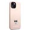iPhone 14 Karl Lagerfeld Choupette szilikon tok rózsaszín (KLHCP14SS-3666339076634 4 kép
