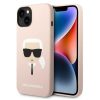 iPhone 14 Karl Lagerfeld Karl's Head szilikon tok rózsaszín (KLHCP14-3666339085445 1 kép
